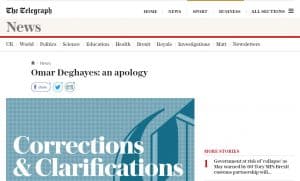 deghayes apology_the telegraph